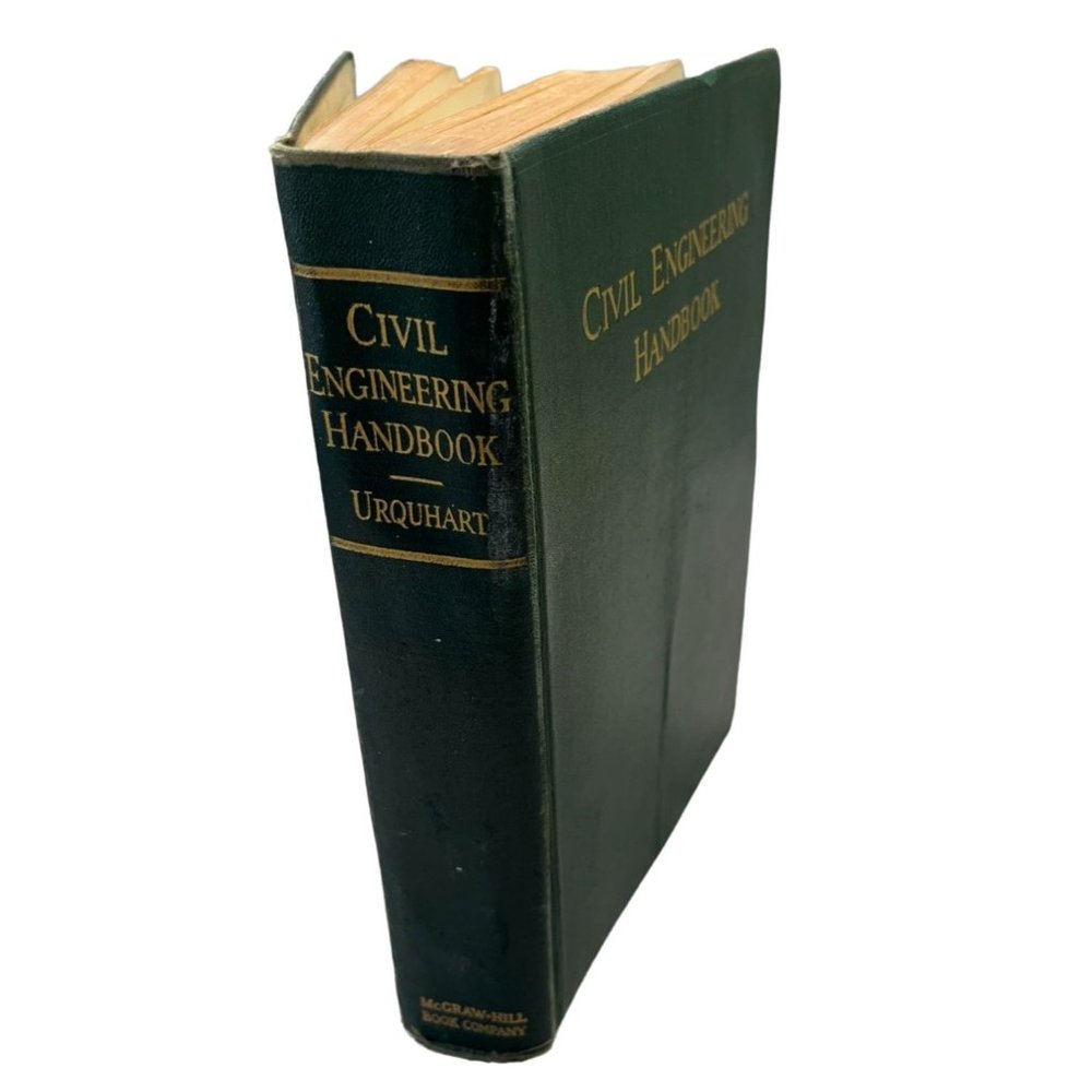 Civil Engineering Handbook by Leonard Urquhart 1934 1st Edition McGraw Hill